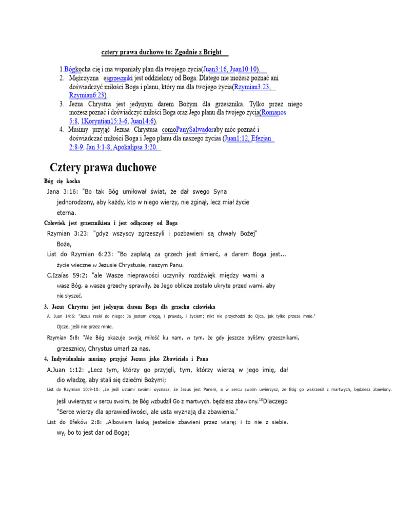 Cztery Prawa Duchowe To | PDF