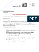 12-05-07 Request For Comments/corrections by Minister of Justice Yaakov Neeman On Human Rights Alert's Draft 2012 UPR Submission