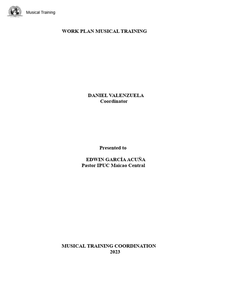 Musical Training Program Overview | PDF