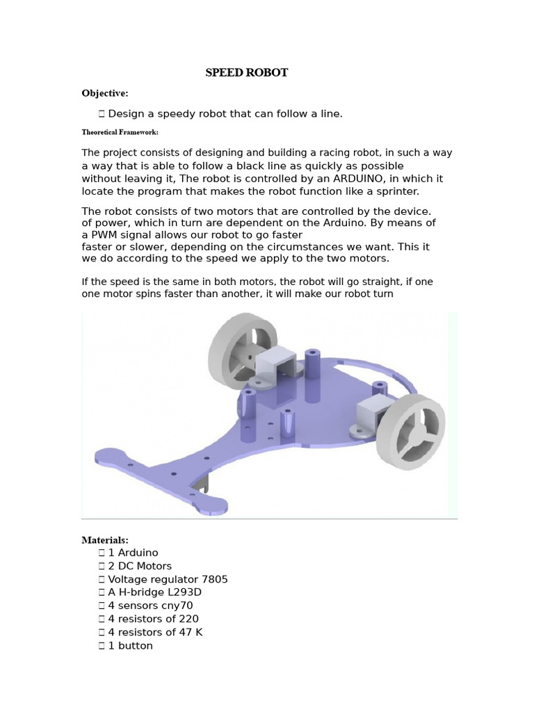 Speed Robot | PDF | Computer Engineering | Electricity