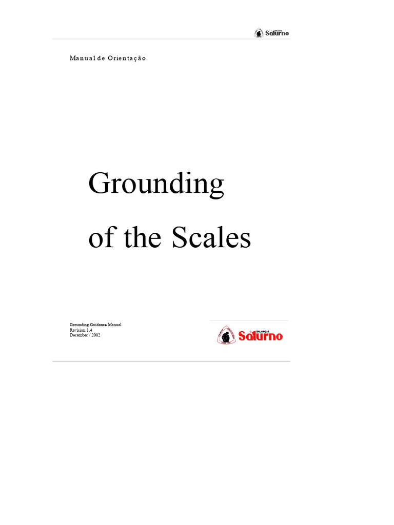 Grounding Guidance Manual for Scales | PDF | Lightning | Mains Electricity