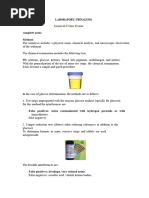 Normal Urine Routine Examination Report | PDF | Urine | Kidney