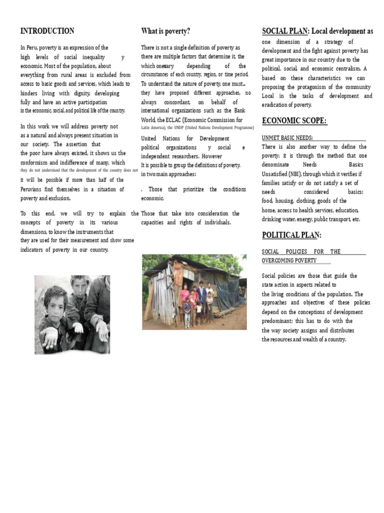 Understanding Poverty in Peru | PDF | Poverty | Poverty & Homelessness