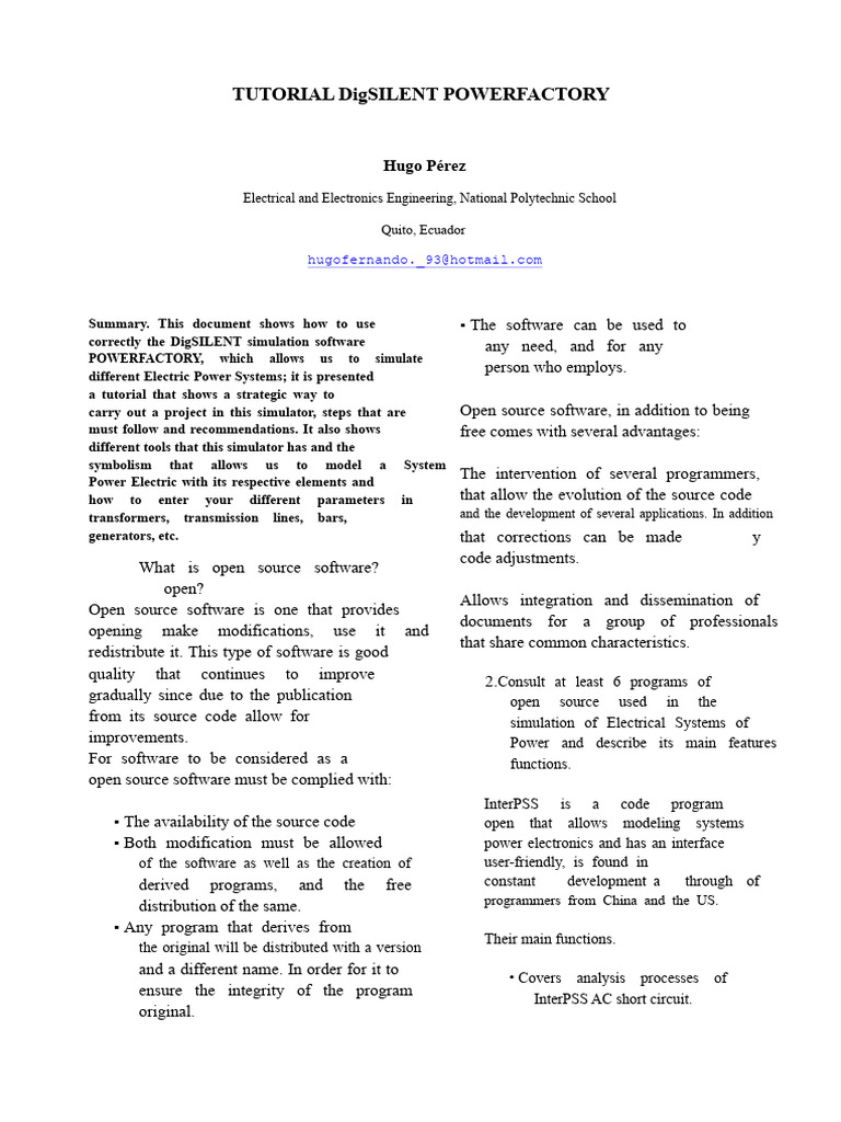 DigSILENT PowerFactory Tutorial Guide | PDF | Electric Power ...