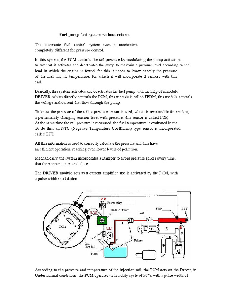 Fuel Pump Control System Overview | PDF | Pressure Measurement | Pump