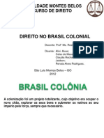 Trabalho Do Brasil Colonial RENATA