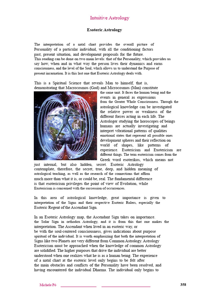 Esoteric Astrology: Soul and Personality Insights | PDF | Planets In ...