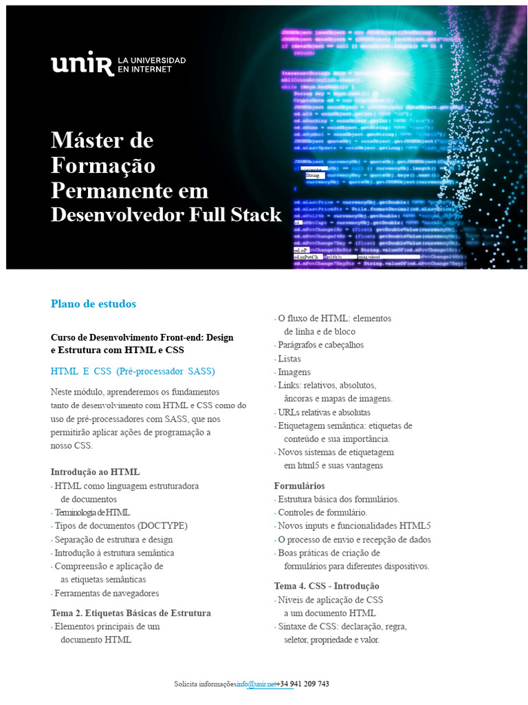 Curso Completo de Desenvolvimento Web | PDF | Script Java | Html