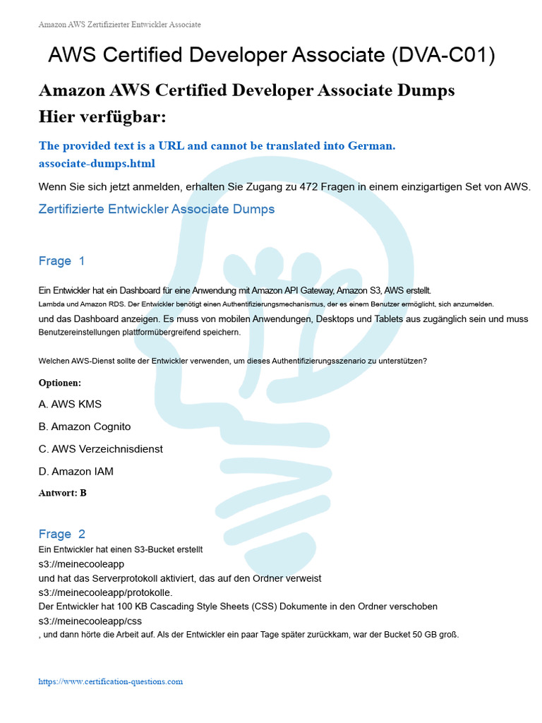AWS Certified Developer Associate PDF | PDF