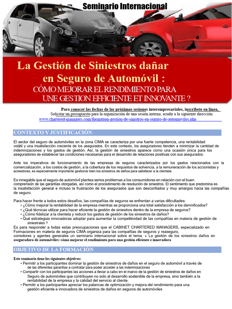Formación Gestión de Siniestros | PDF | Seguro | Transferencia bancaria