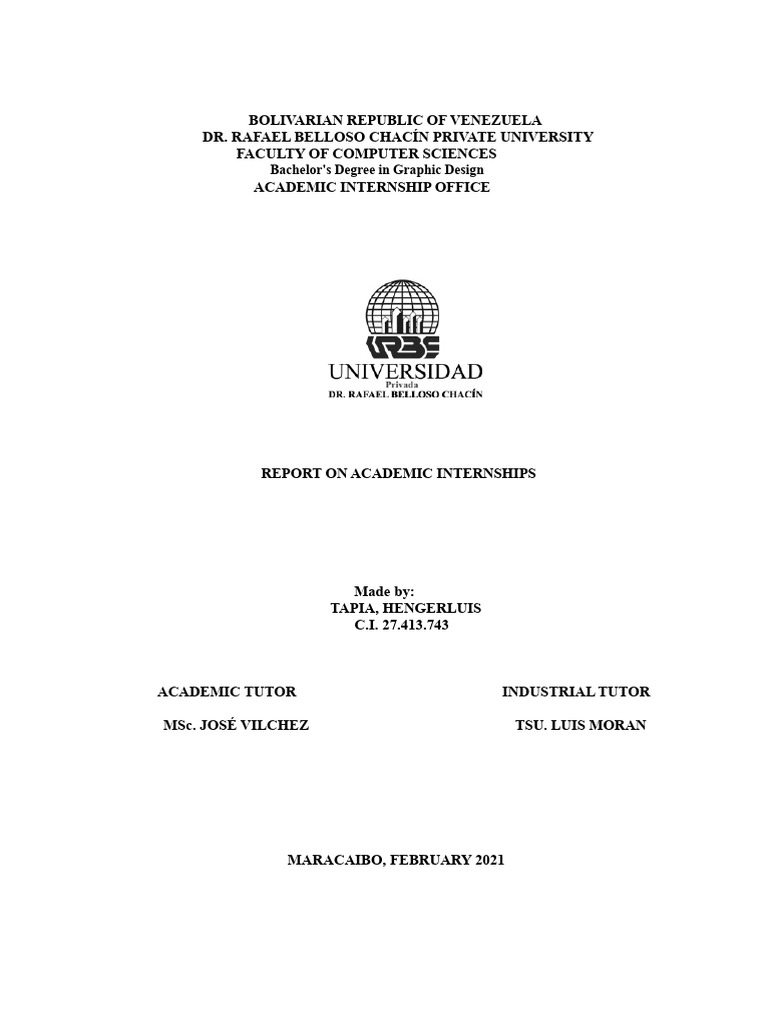 Complete Internship Report - Graphic Design Urbe | PDF | Knowledge