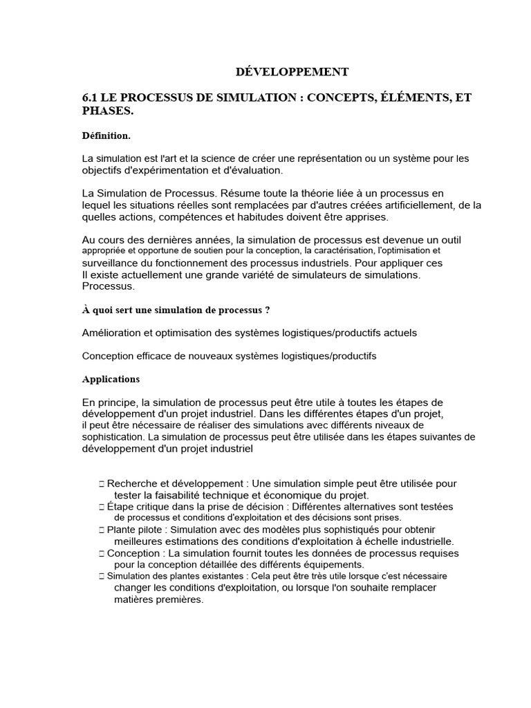 Simulation de Processus et Monte Carlo | PDF | Simulation | Gestion des ...