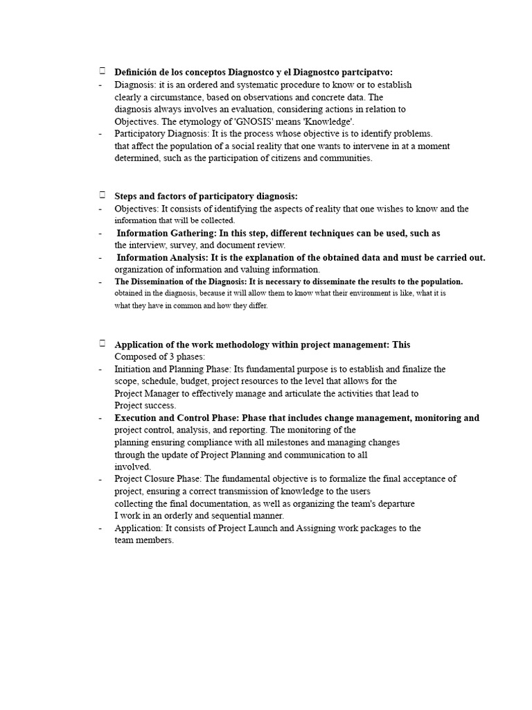 Diagnóstico y Diagnóstico Participativo | PDF | Swot Analysis | Information
