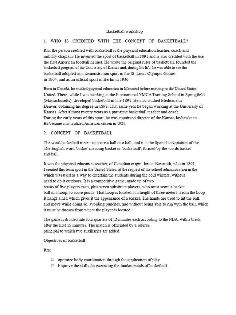 Basketball Workshop | PDF | Sports | Ball Games