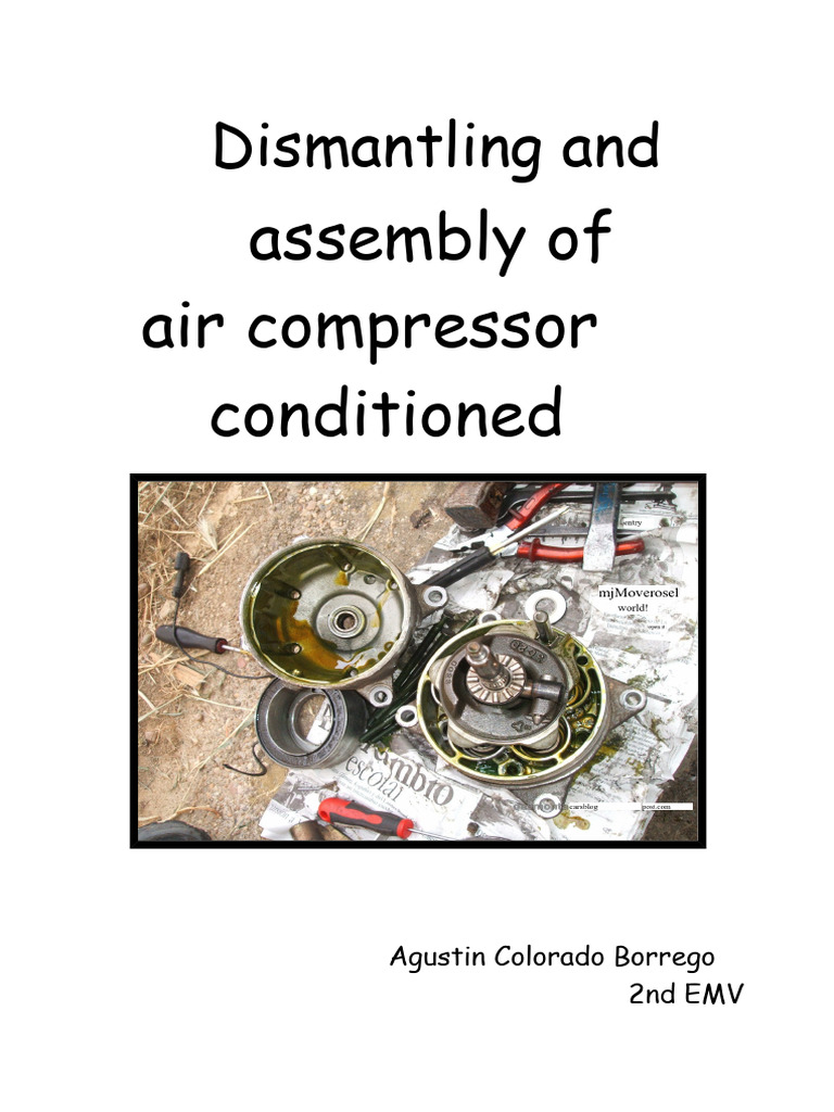 Disassembly of Air Conditioning Compressor | PDF