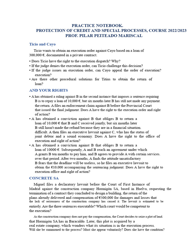 Practice Notebook | PDF | Interest | Lawsuit