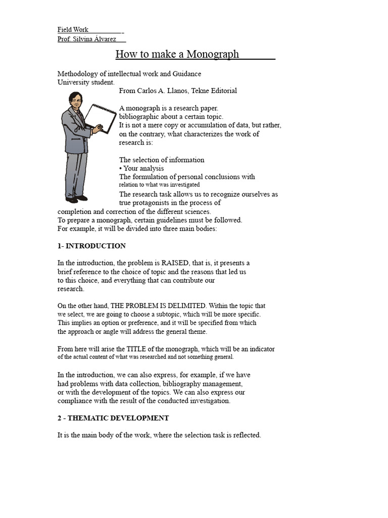 Guide to Writing a Monograph | PDF | Bibliography | Information