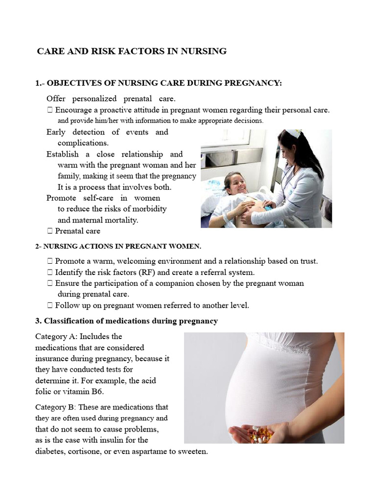 Nursing Care During Pregnancy | PDF | Pregnancy | Prenatal Development