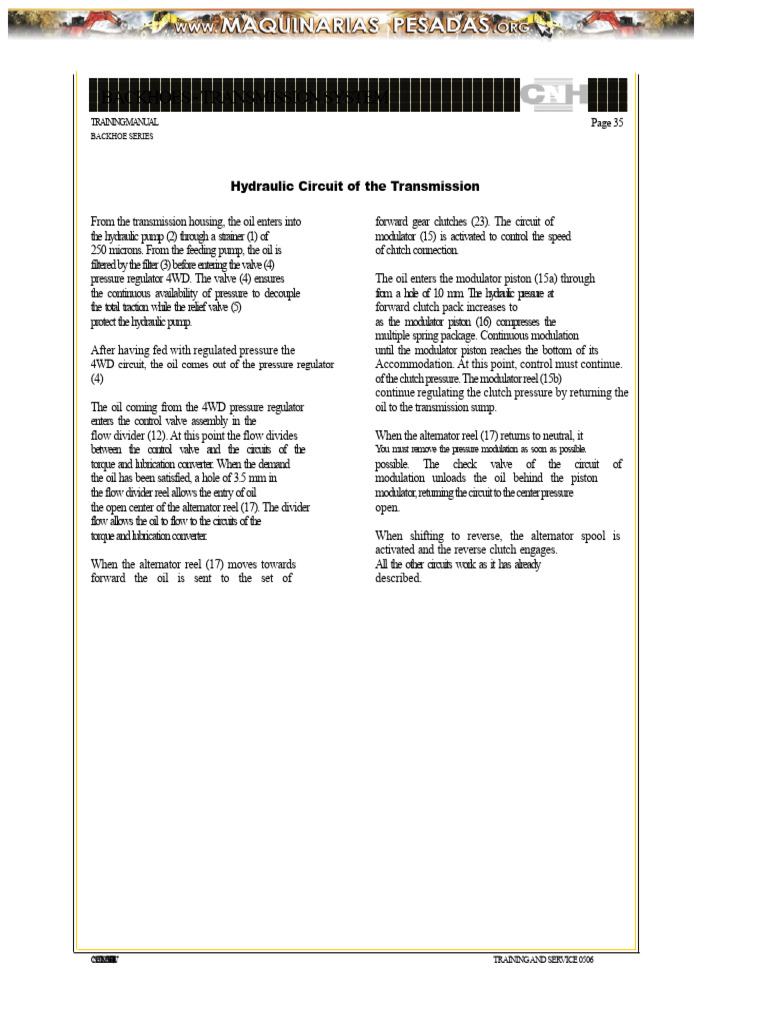 Manual Transmission System Backhoe Loaders Series M Case 2 | PDF ...