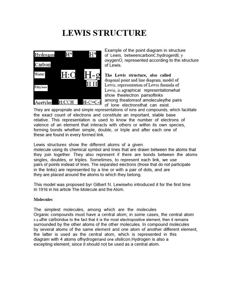 Lewis Structure Overview and Examples | PDF | Stoichiometry | Ion
