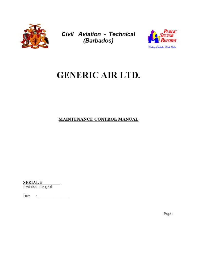 Maintenance Control Manual Overview | PDF | Aircraft | Aviation