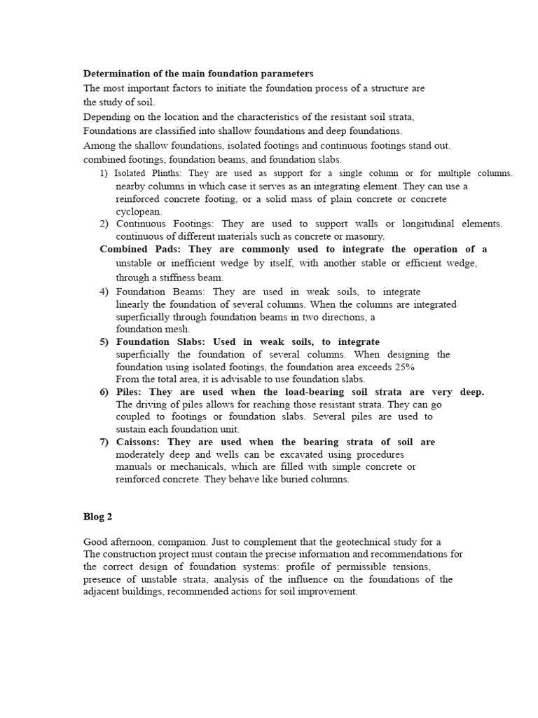 Key Foundation Parameters Explained | PDF | Foundation (Engineering ...