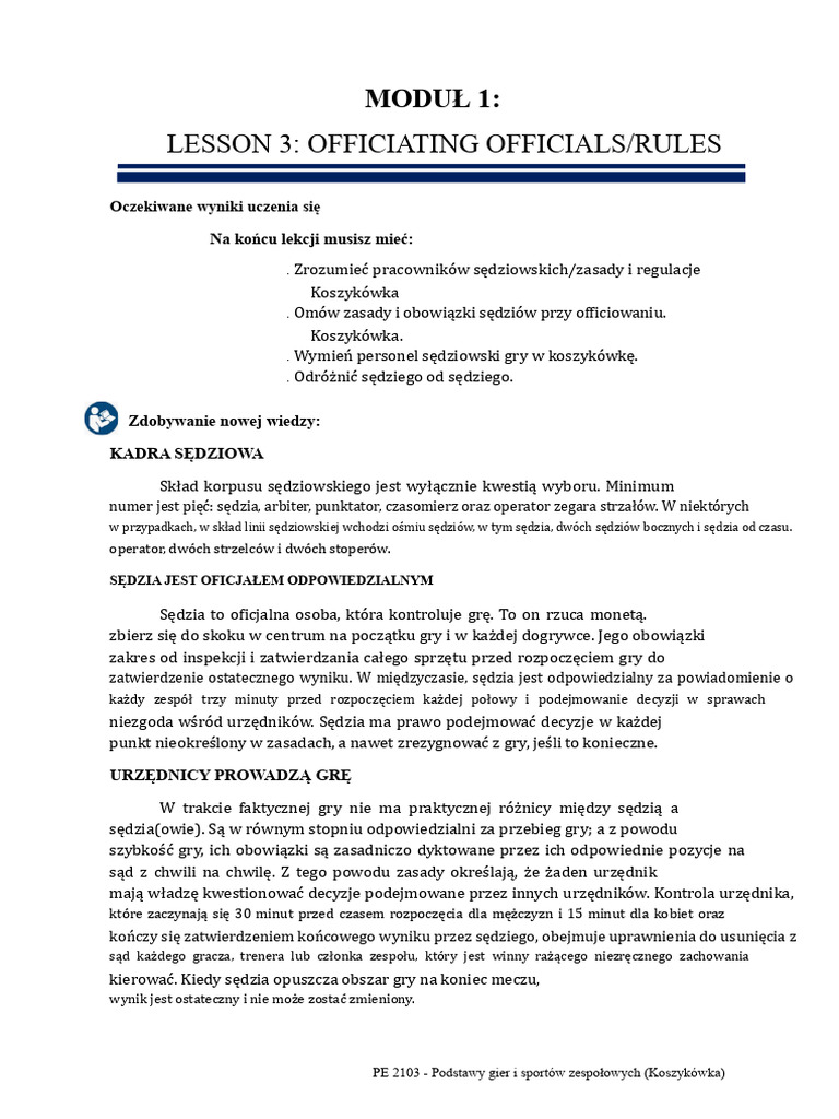 Lekcja 3 | PDF