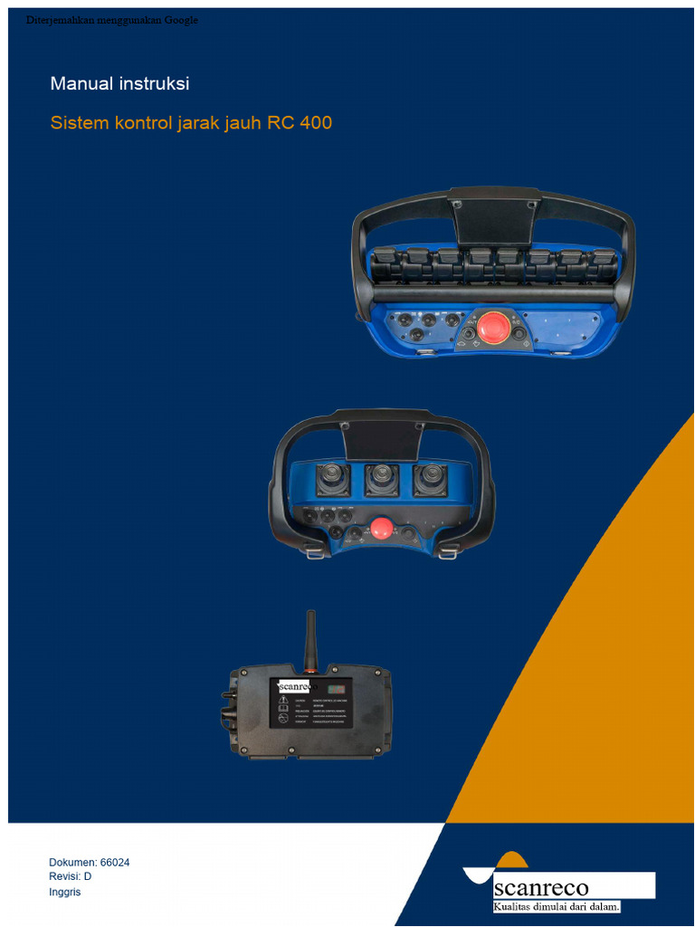 Manual Sistem Kontrol RC 400 | PDF