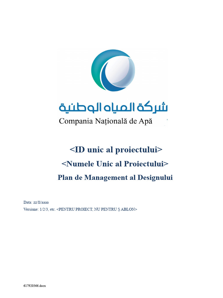 PMF-007-INT-002 - 02 Plan de Management Al Designului | PDF