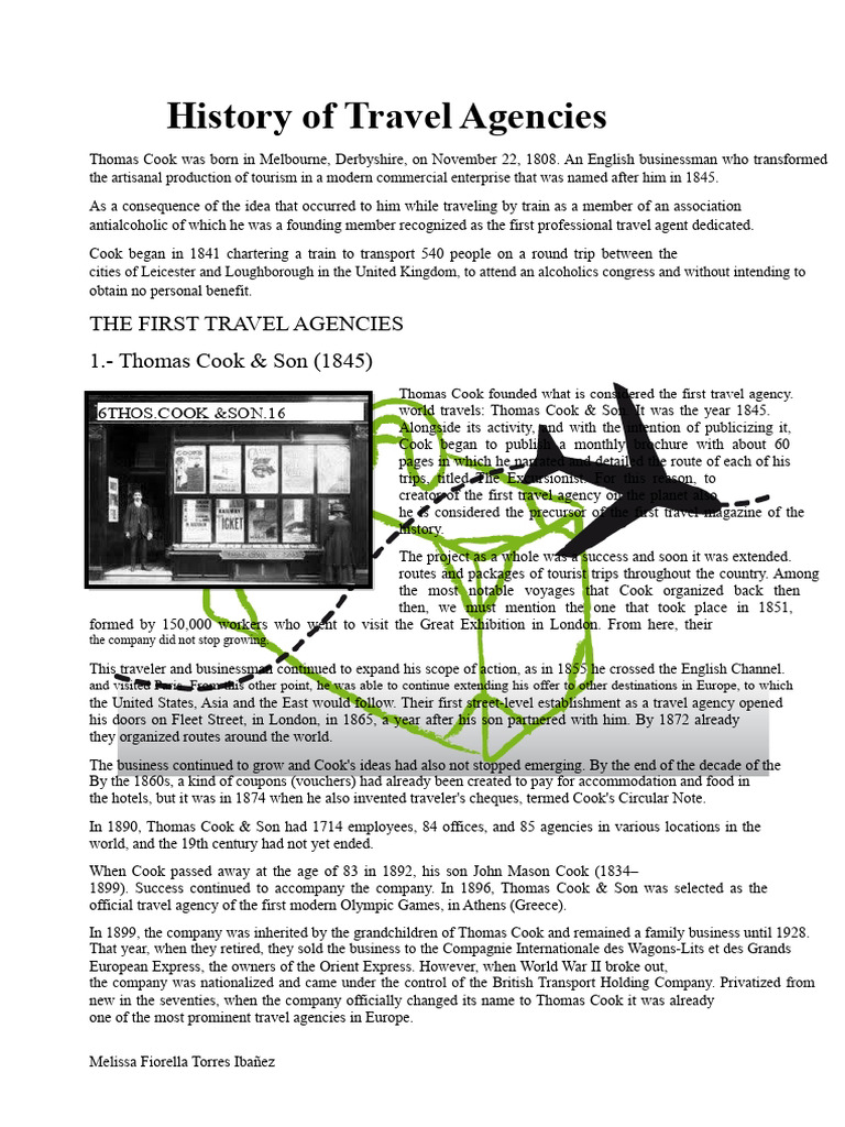 Evolution of Travel Agencies History | PDF