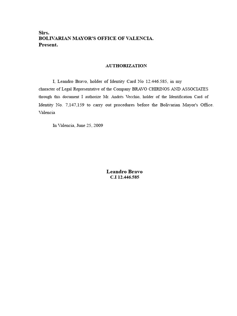 Ince Authorization | PDF | Identity Document | Government