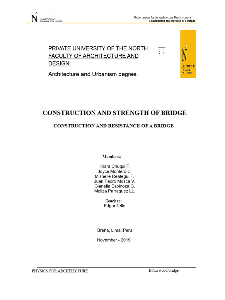 Balsa Wood Bridge Strength Analysis | PDF | Beam (Structure) | Truss