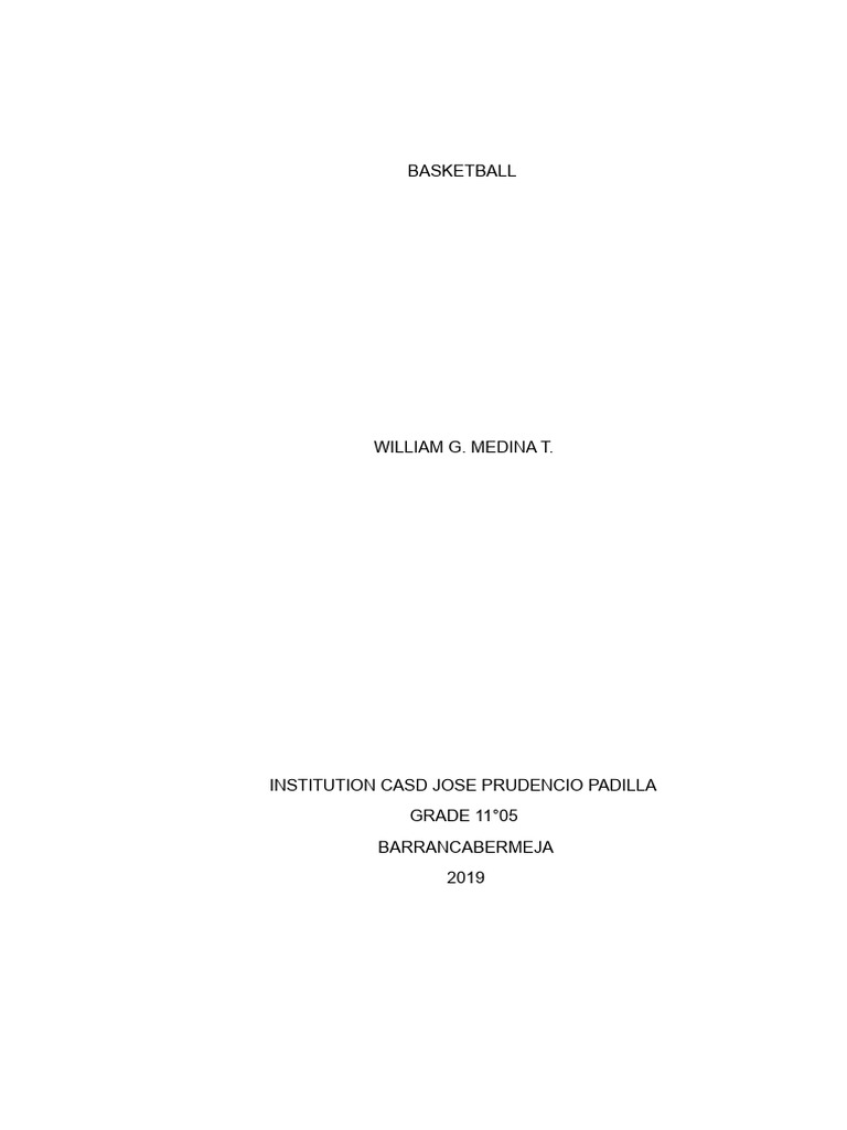 Basketball: History, Rules, and Court Dimensions | PDF | Hand | Area