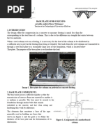 Types and Functions of Base Plates | PDF | Column | Bending