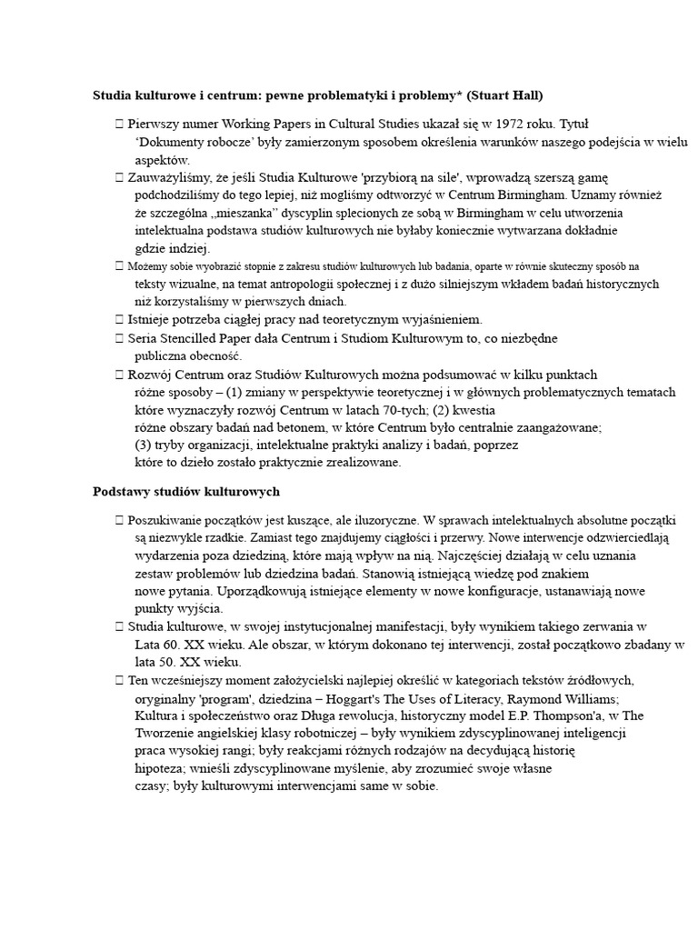 Cultural Studies | PDF