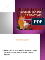 Tipos de Textos Narrativos