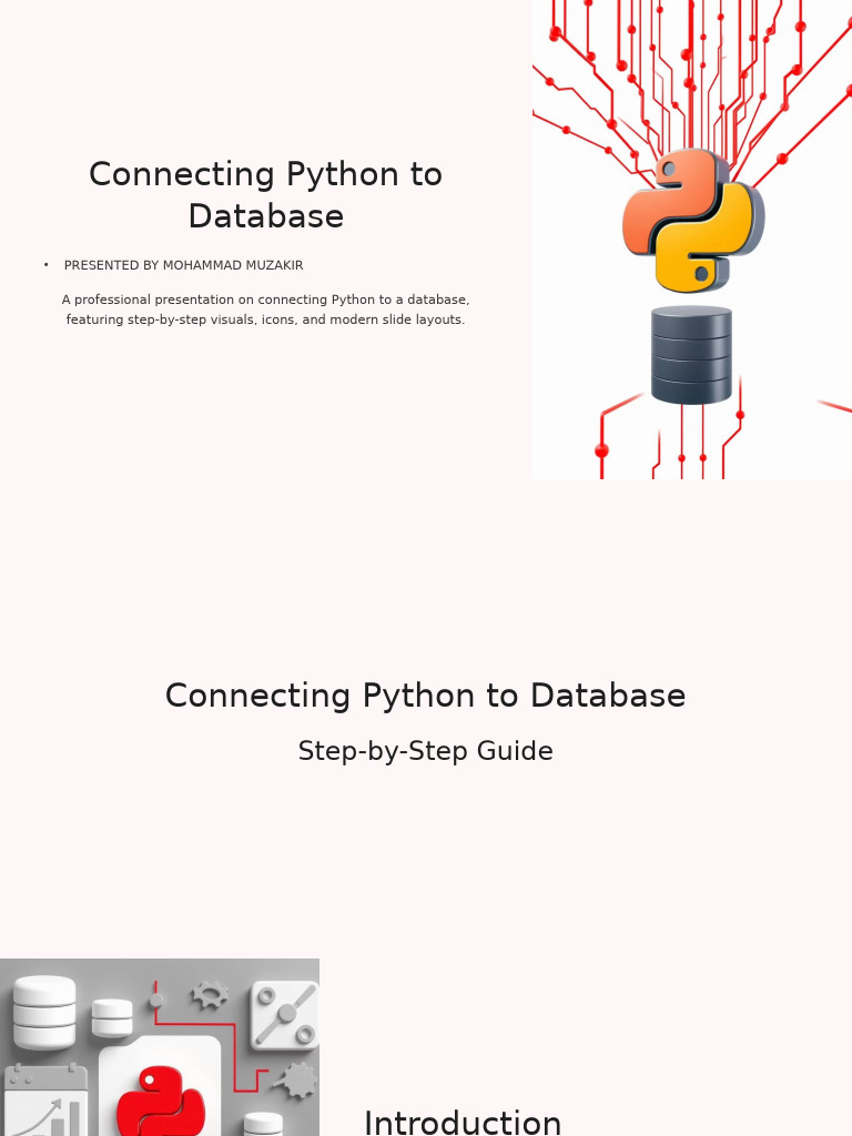 Connect Python to Database: A Guide | PDF
