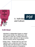 Sociology Foundation and Educational Anthropology: A. Individual, Society, and Culture