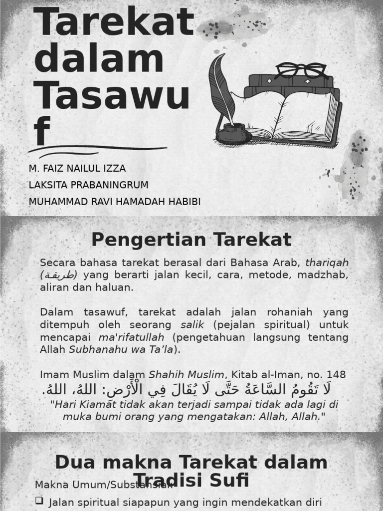 Pembahasan Macam-Macam Tarekat Dalam Tasawuf | PDF