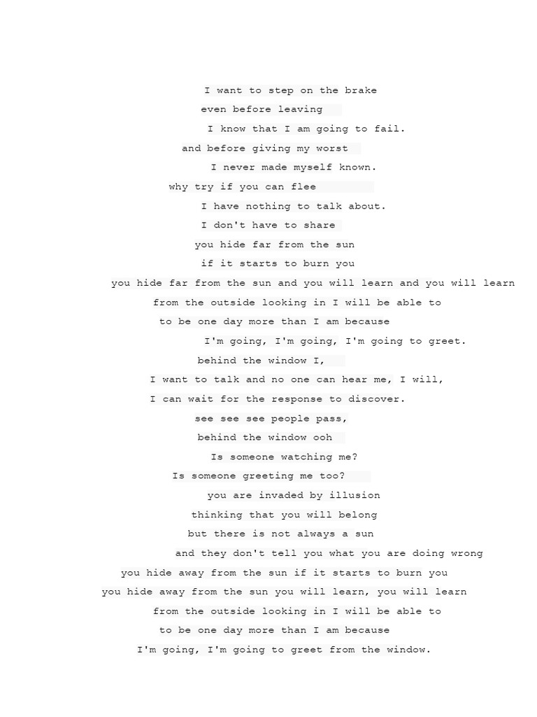 Behind The Window - Dear Evan Hansen | PDF