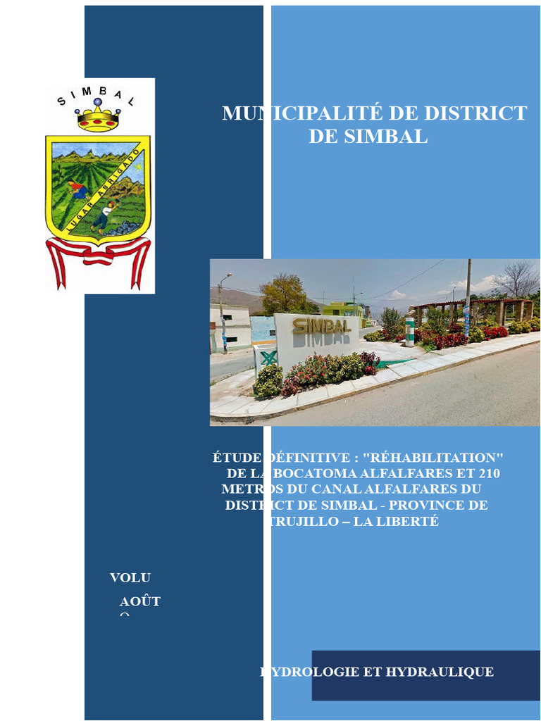 Réhabilitation de la Bocatoma Alfalfares | PDF | Débit (hydrologie ...