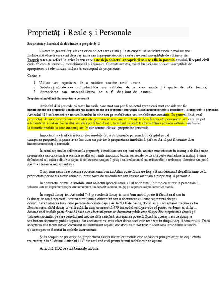 Proprietate | PDF