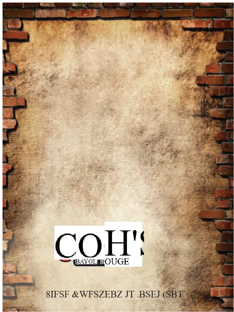 Menú de Coosh's Bayou Rouge | PDF