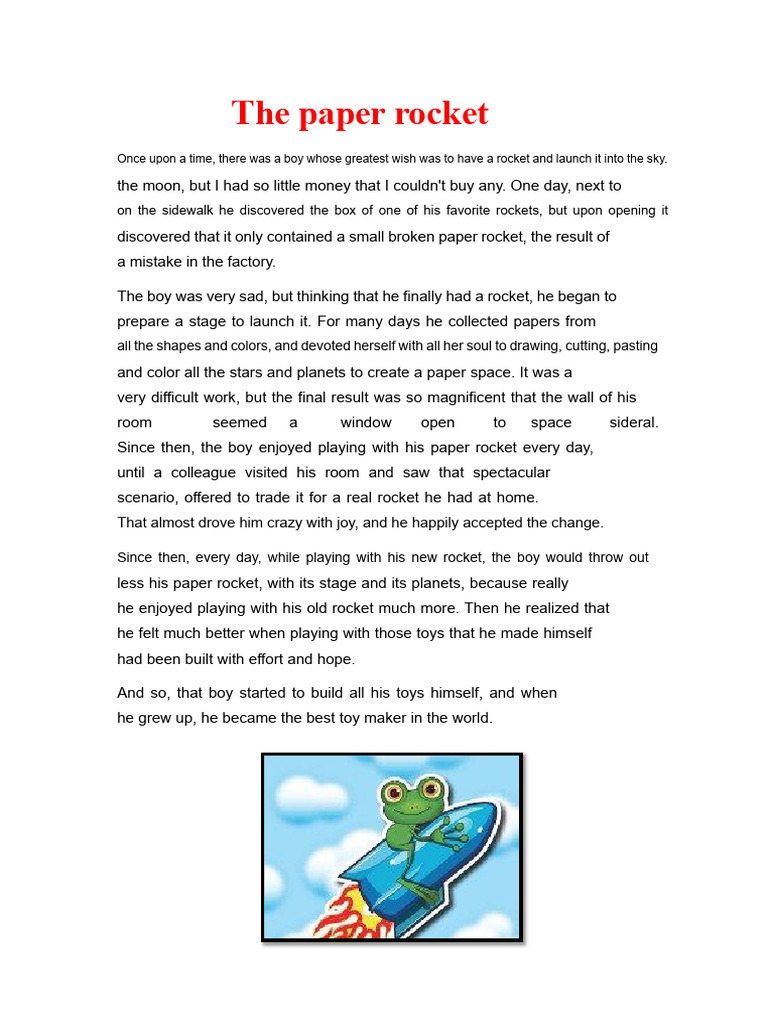The Paper Rocket | PDF
