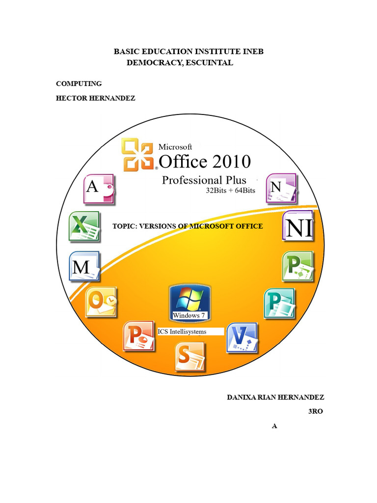 Overview of Microsoft Office Versions | PDF | Microsoft Office ...