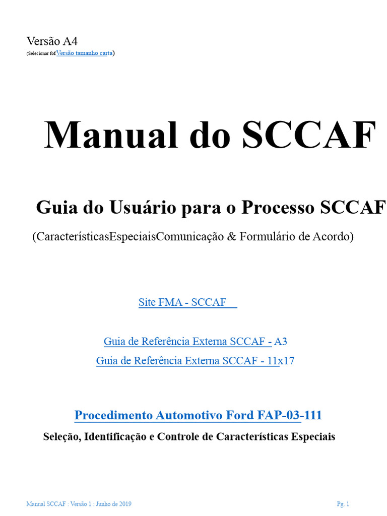 Manual do SCCAF: Guia Completo 2019 | PDF | Engenharia | Desenho ...