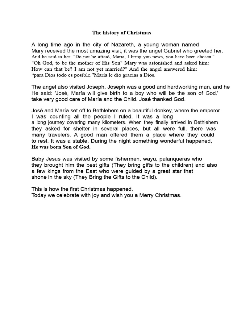 The First Christmas Story Explained | PDF