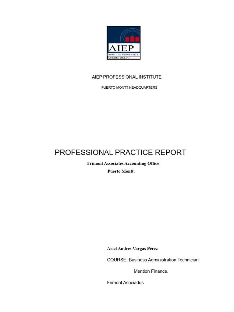 Professional Practice Report: Frimont Associates | PDF | Revenue | Taxes