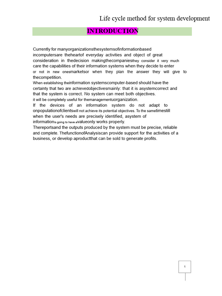System Development Life Cycle Explained | PDF | System | Information