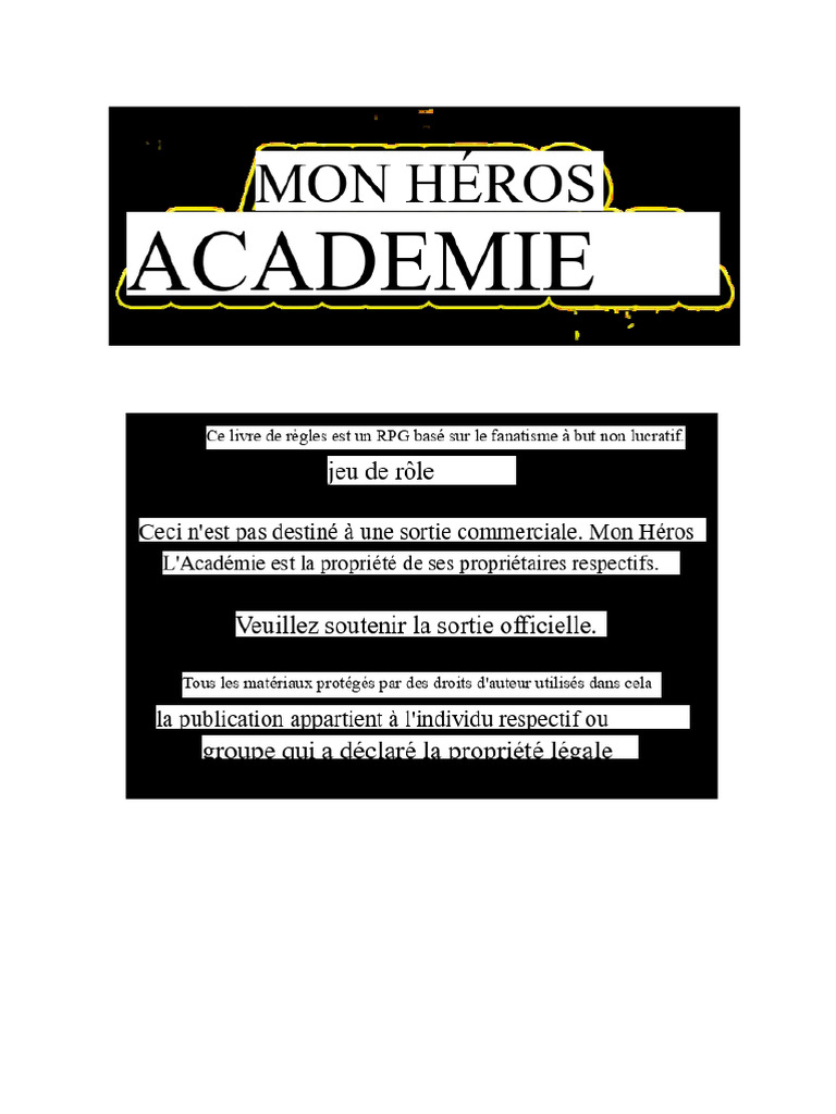 Guide de création de héros MHA | PDF | Mutation | Intelligence